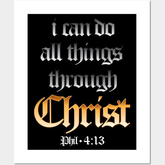 Phil 4:13 - I can do all Things Wall Art by Obedience │Exalted Apparel